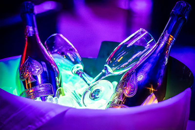 ricks Black hawk champagne and bottle service 