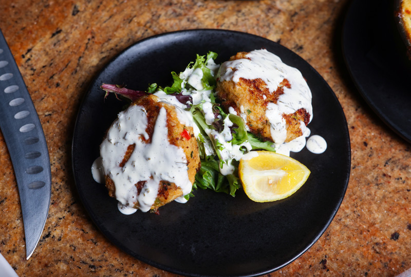 Crab cakes from Rick's Steakhouse