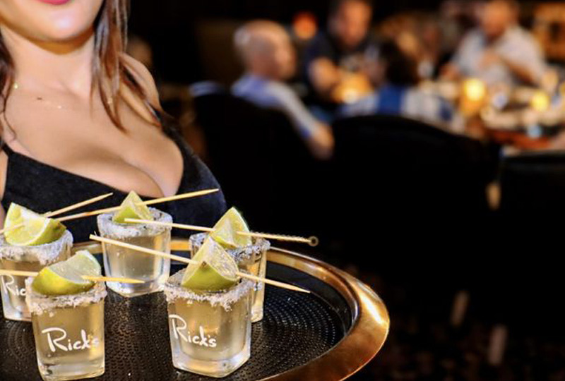 Tequila shots at Rick's Central City