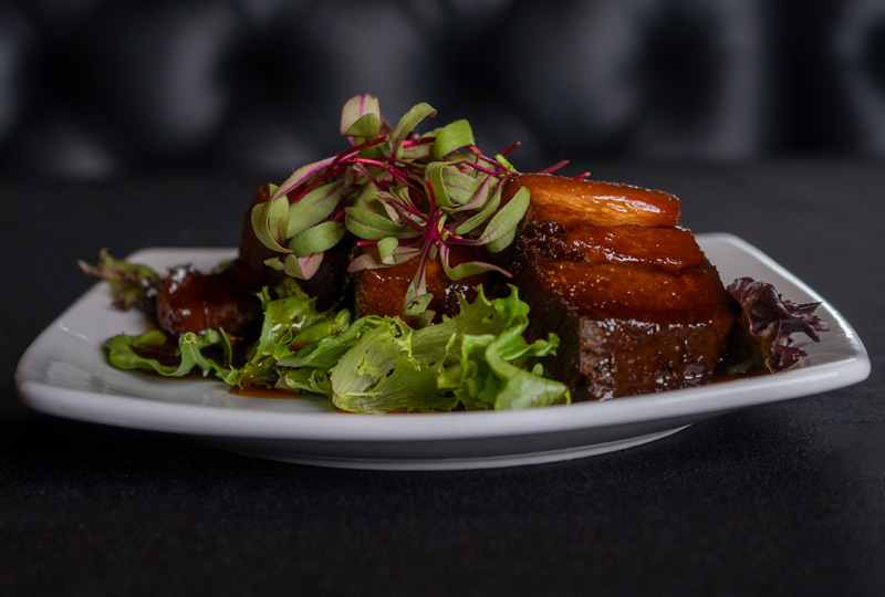 Ginger pork entrée at Rick's Steakhouse