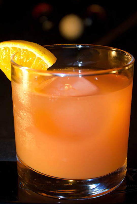 Signature cocktail at Rick's Central City